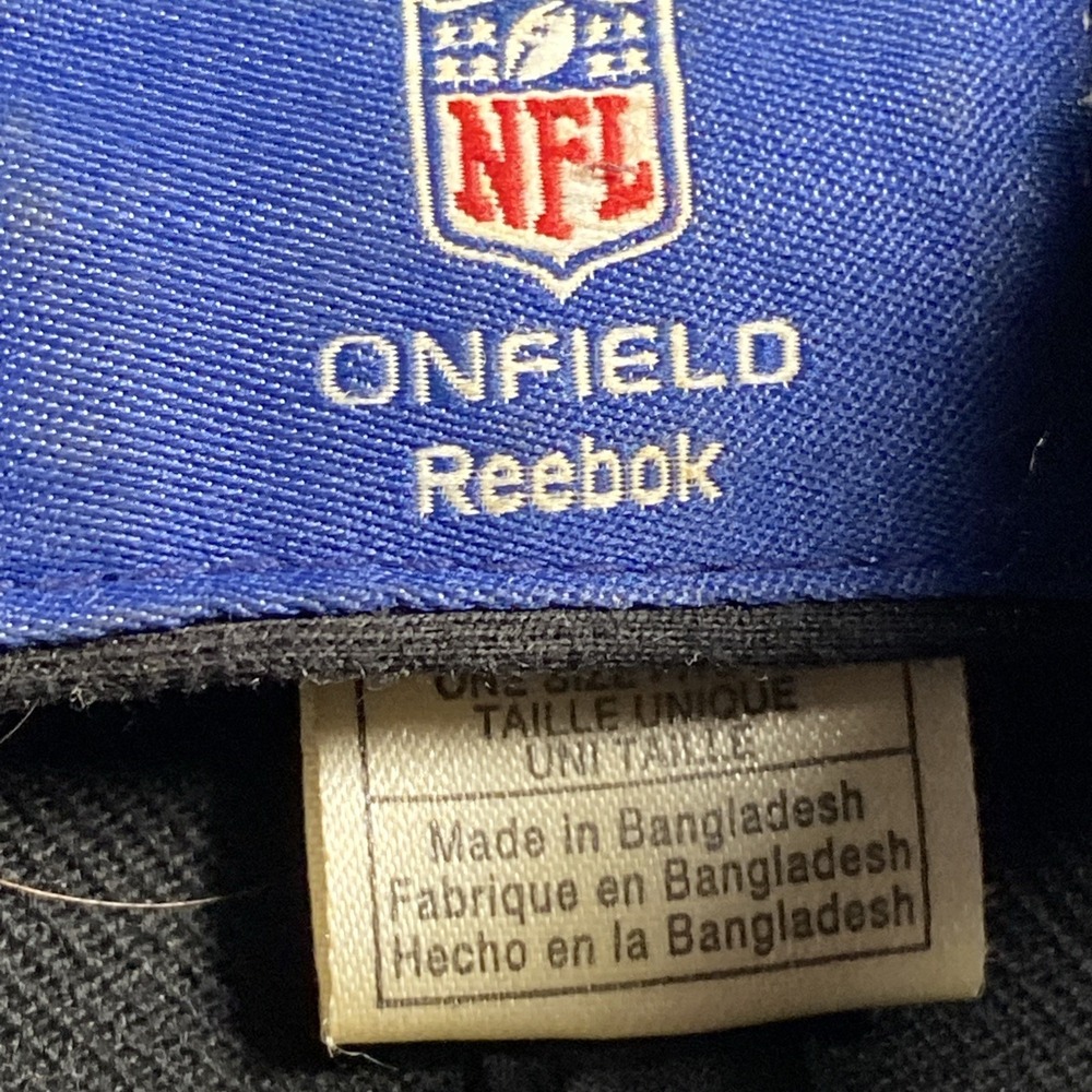 NFL‎ New Orleans Saints Hat Cap Reebok Adjustable Strapback Black NFL - Picture 5 of 6
